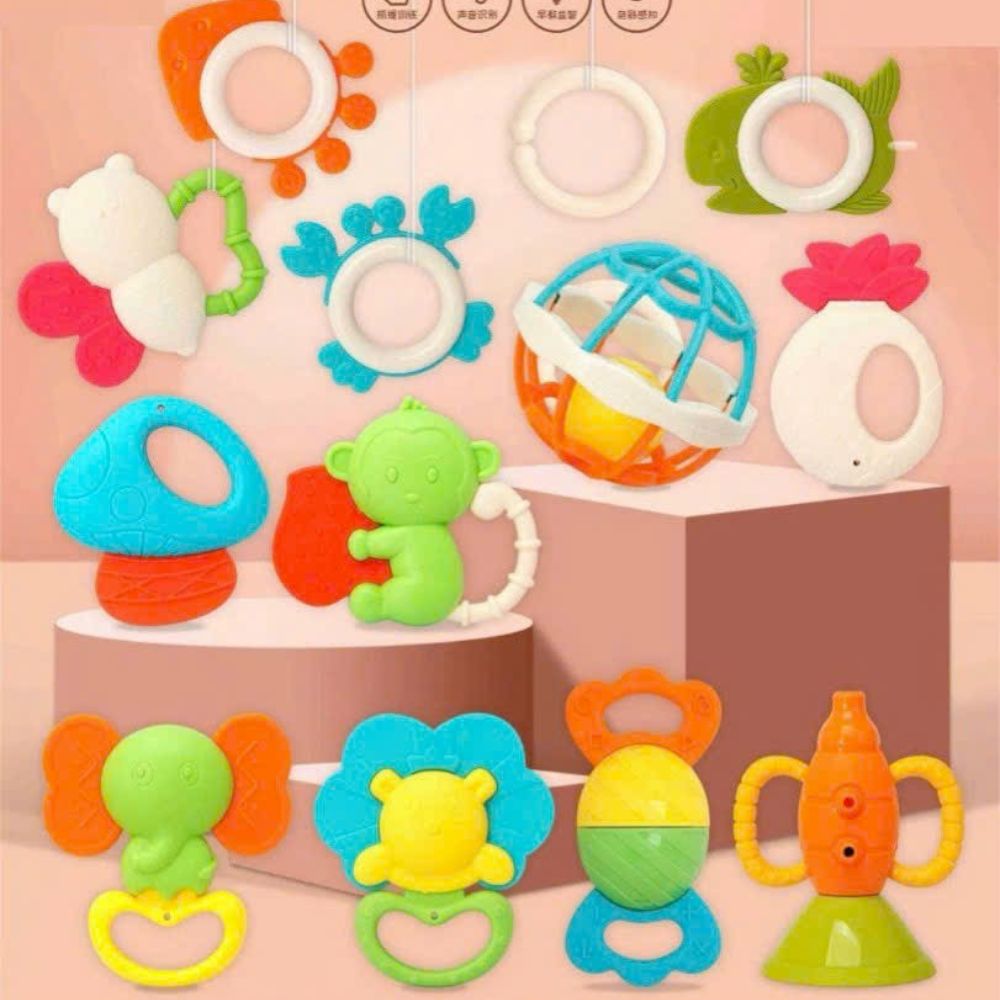 Bộ xúc xắc gặm nướu 13 chi tiết - 571