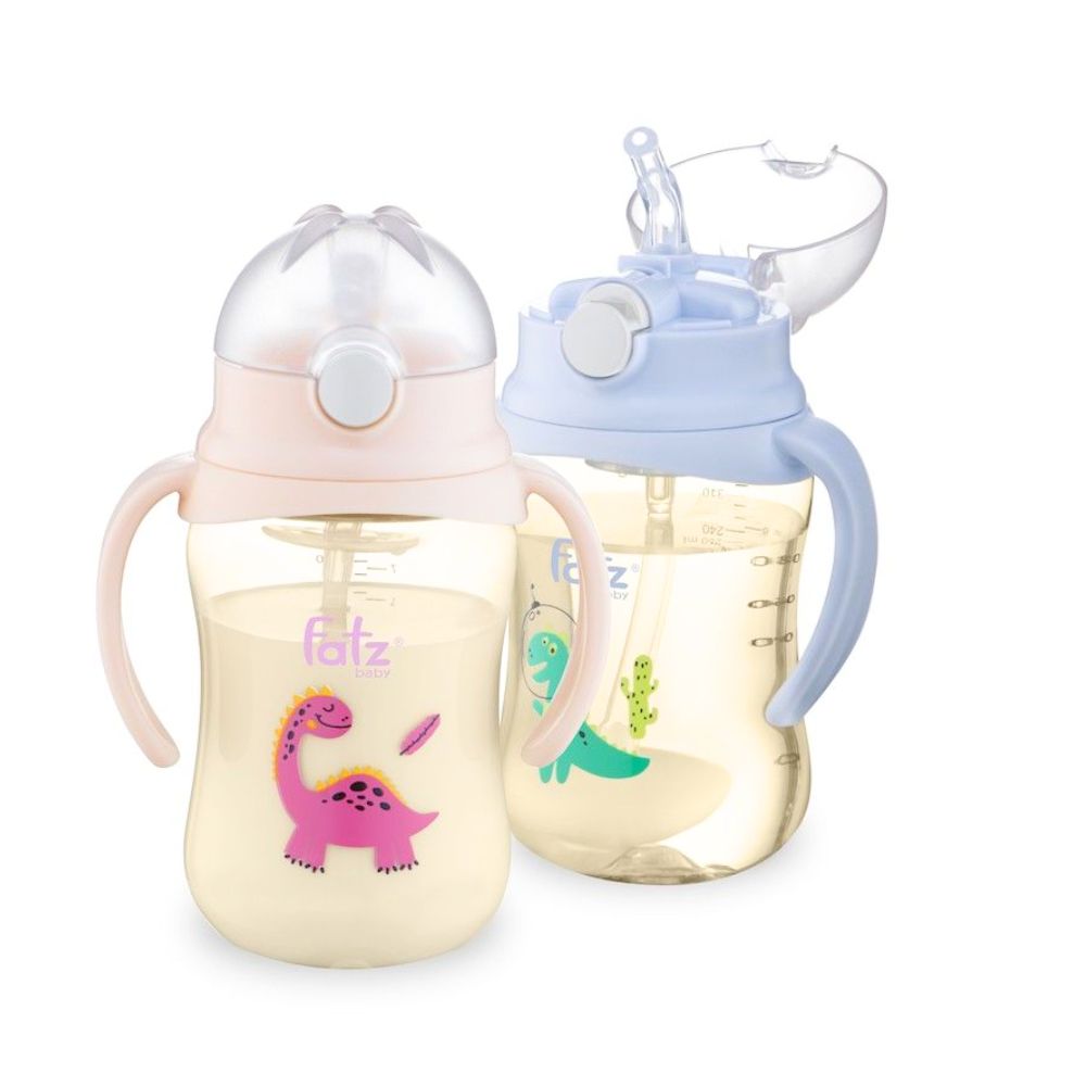 Bình nước tritan Fatz baby bật có tay cầm - FB0250NH