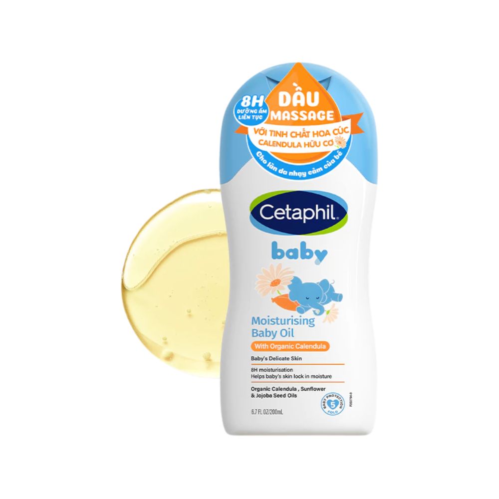 Dầu massage hoa cúc Cetaphil Calendula 200ml