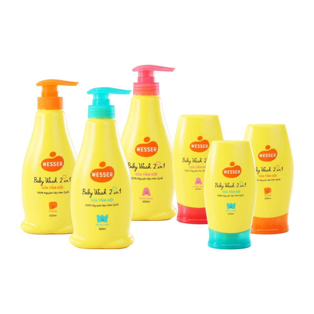 Sữa tắm gội Wesser 2in1 cho bé