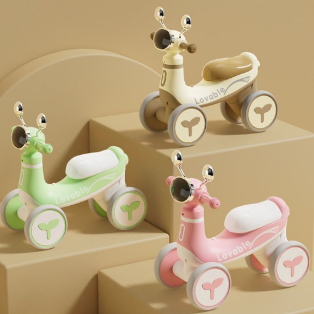 Xe chòi chân thăng bằng có kính chiếu hậu cho bé