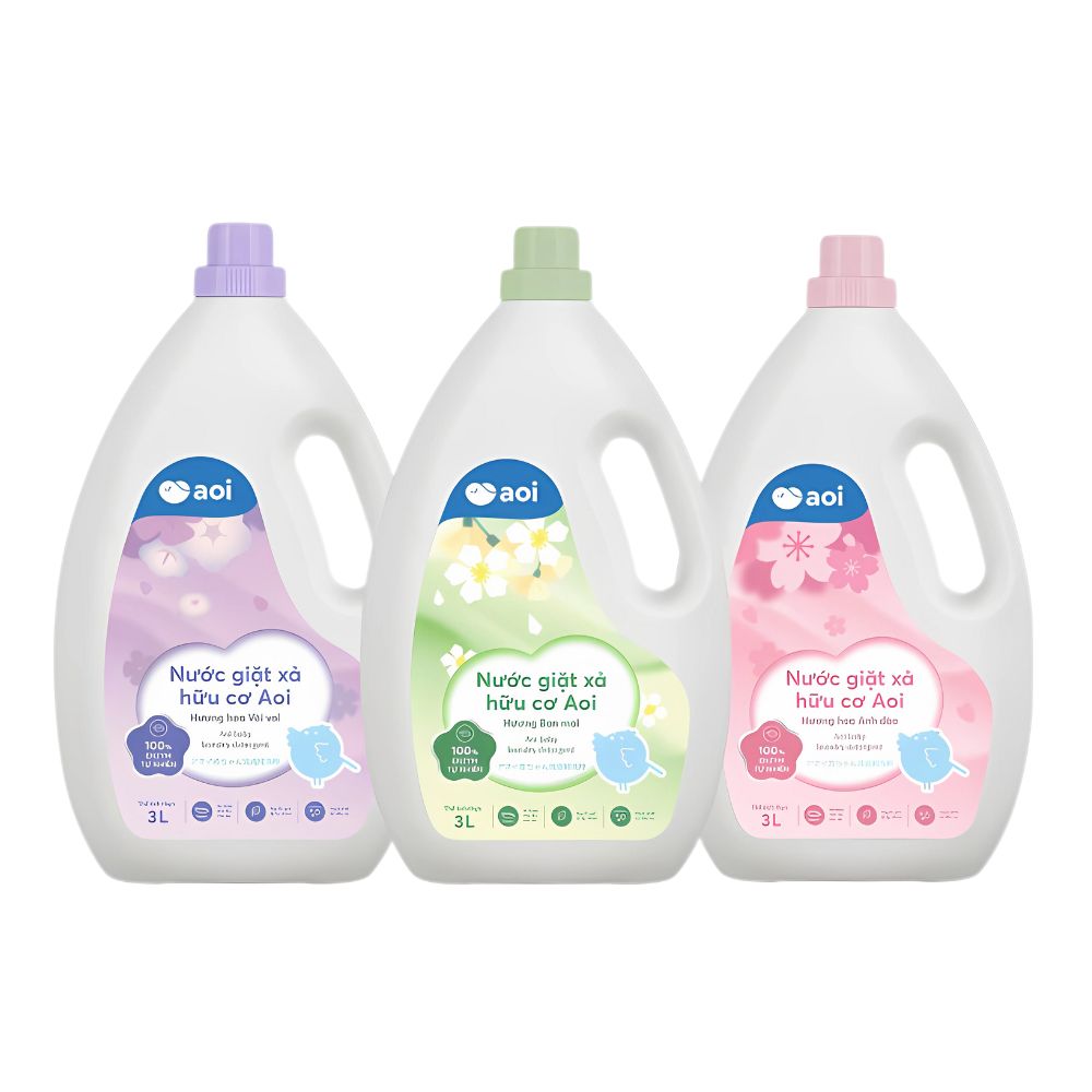 Nước giặt xả hữu cơ Aoi cho bé