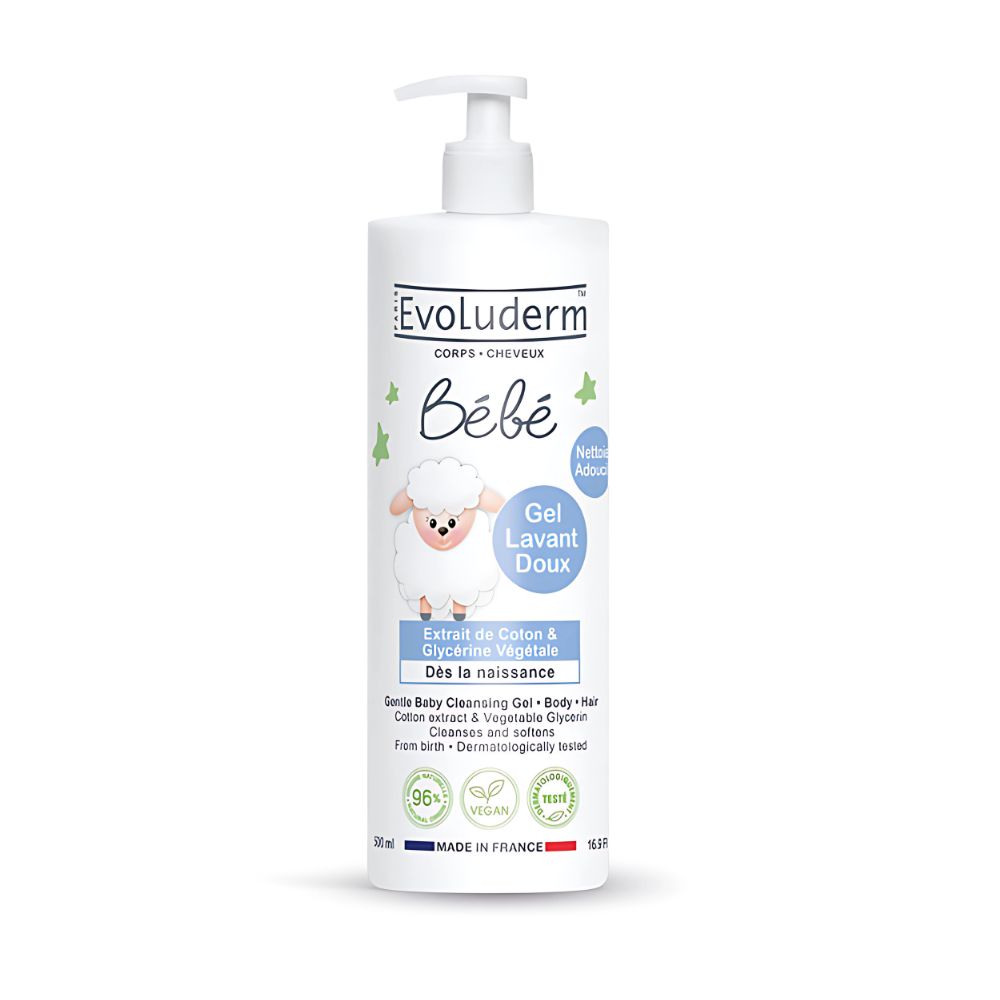 Sữa tắm gội Evoluderm Bébé cho bé 500ml