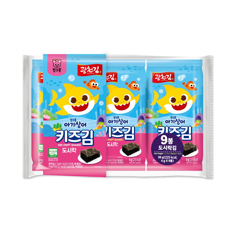 Rong biển organic Pink Fong cho bé 1y+