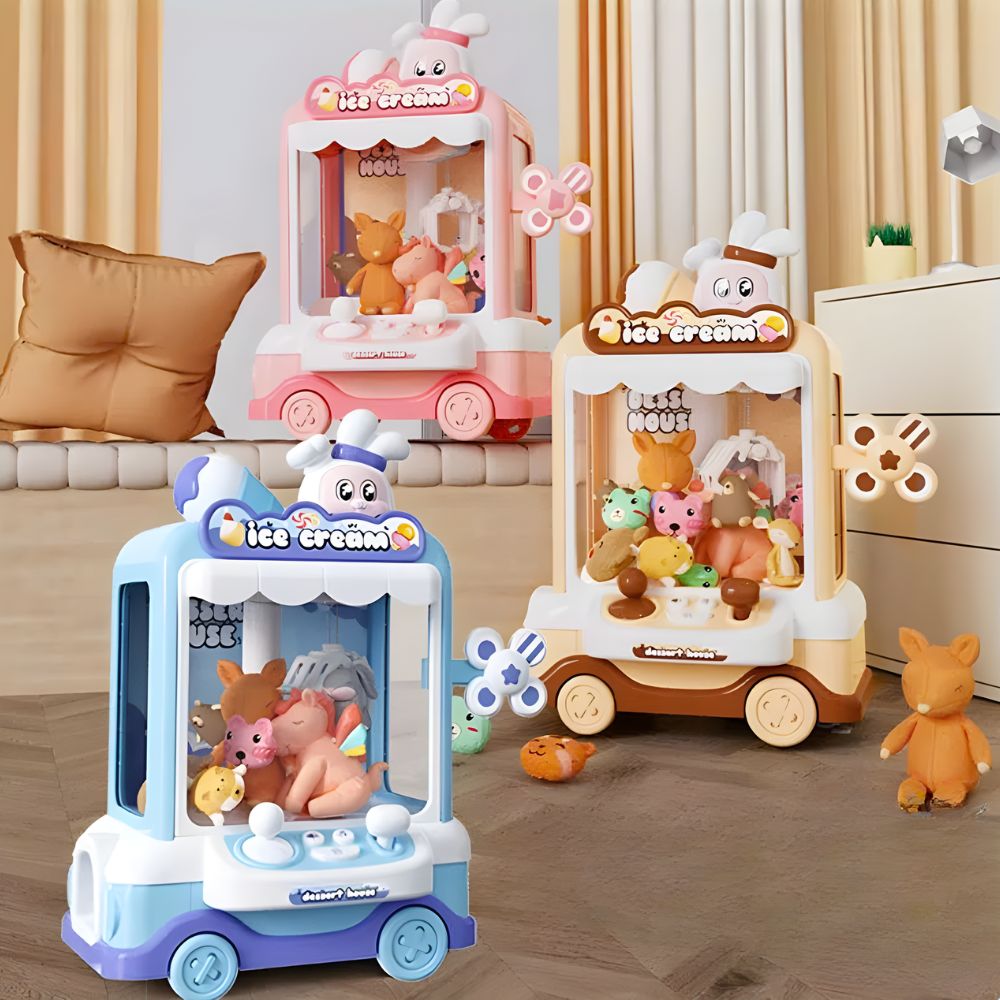 Đồ chơi máy gắp thú bông Rabbit có bánh xe cho bé