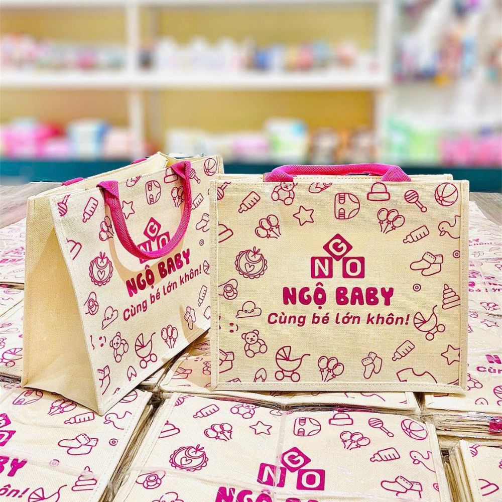 Túi bỉm canvas độc quyền Ngộ Baby