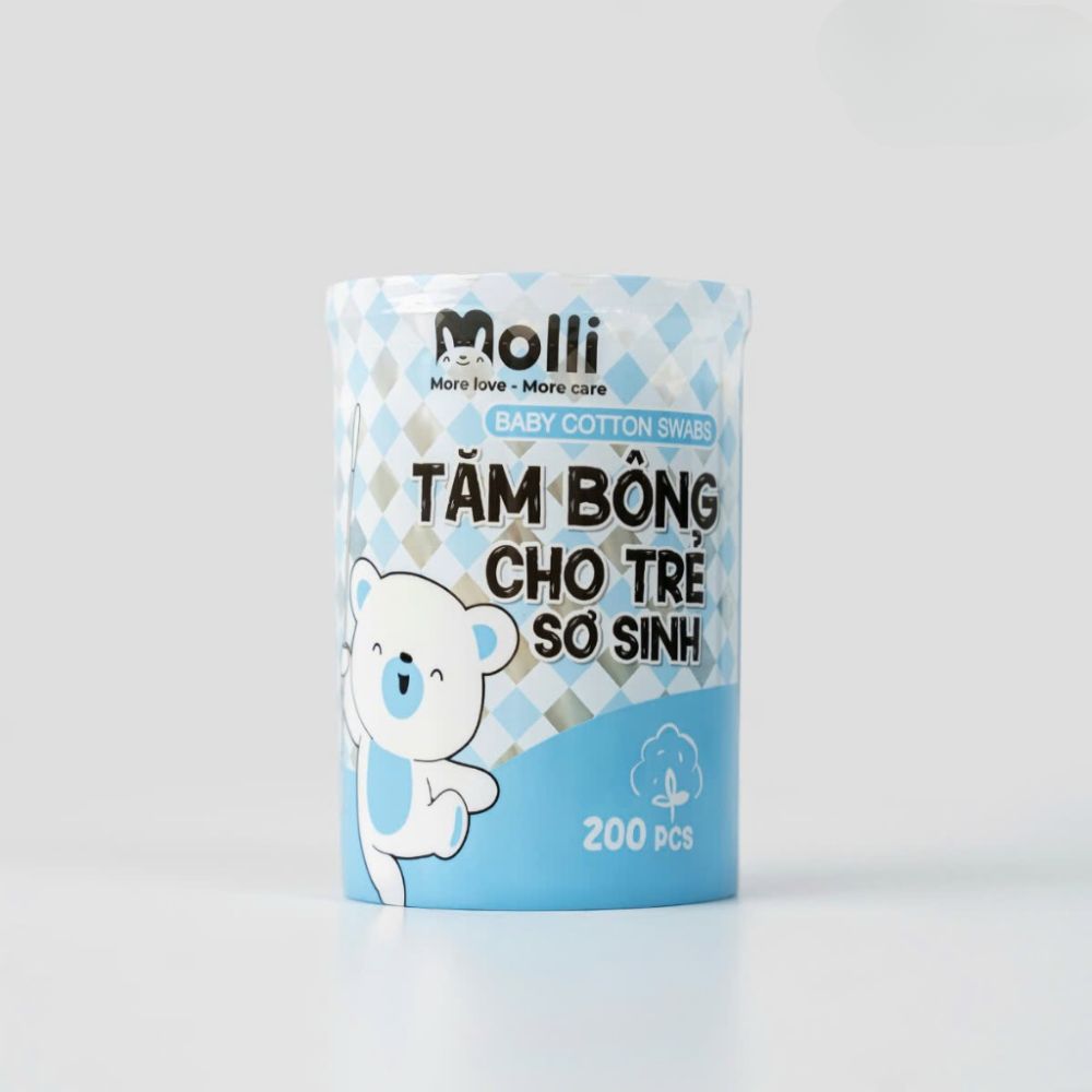 Tăm bông trẻ em Molli kháng khuẩn