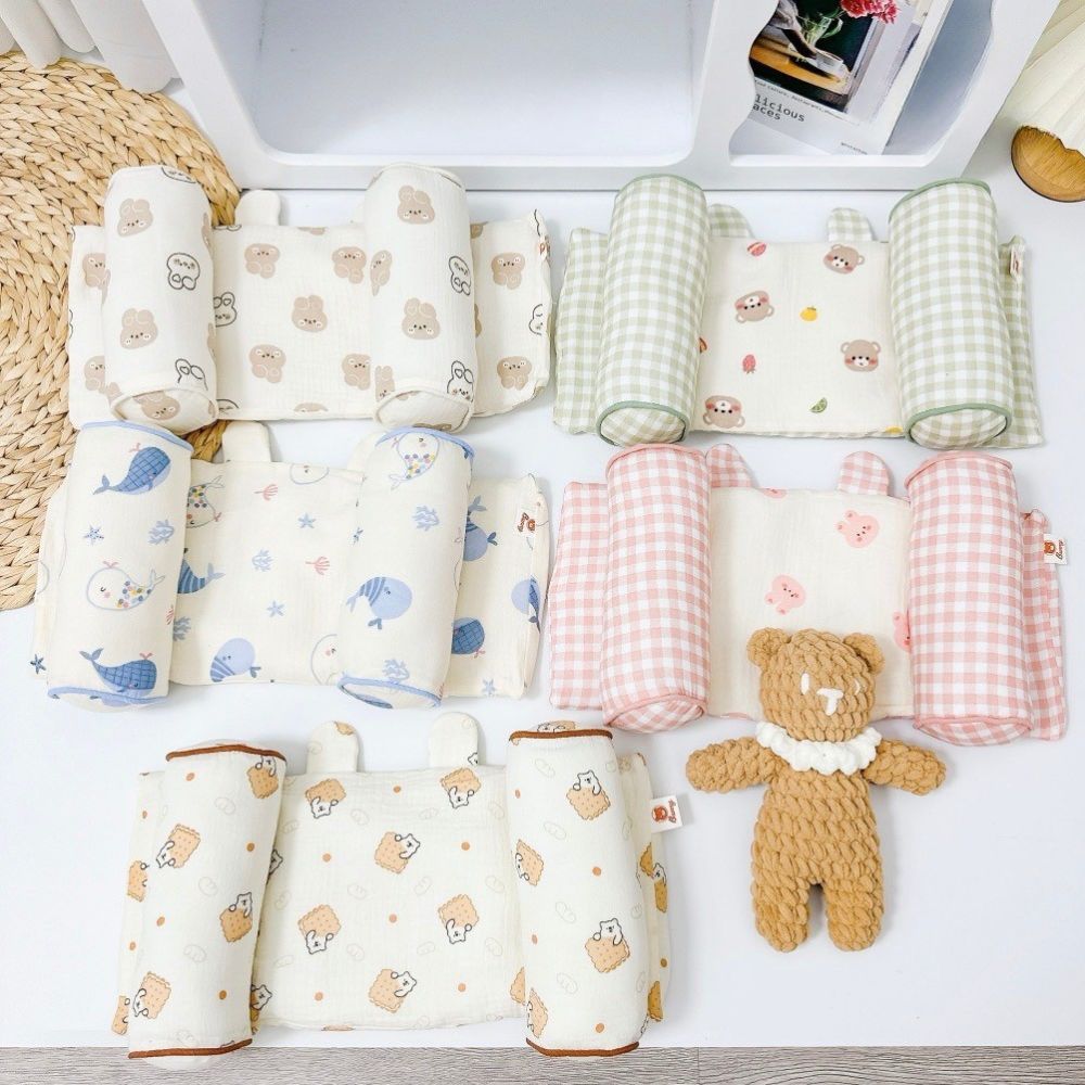 Gối chặn định hình đầu cho bé họa tiết Bunny