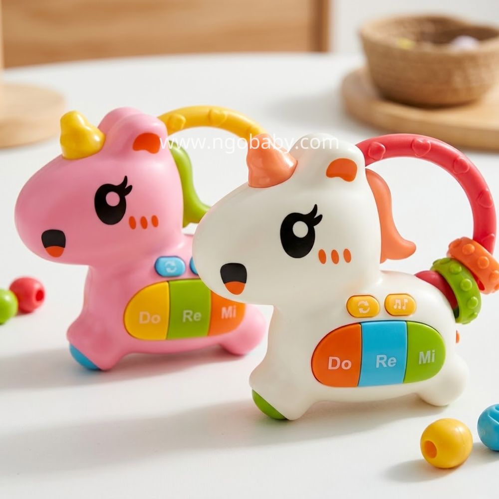 Đồ chơi gặm nướu xúc xắc hình Ngựa cho bé