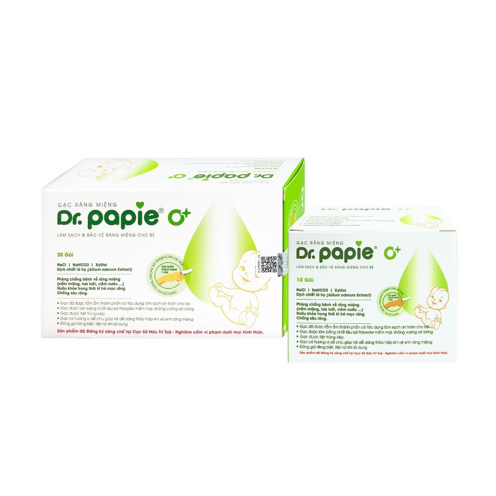 Gạc gơ lưỡi Dr Papie