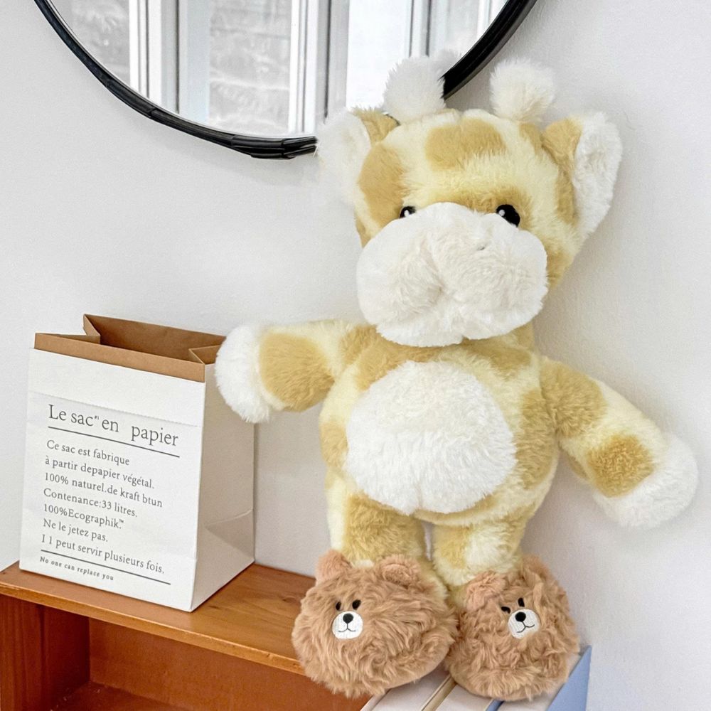 Gấu bông hình Hươu cao cổ đi dép gấu 45cm