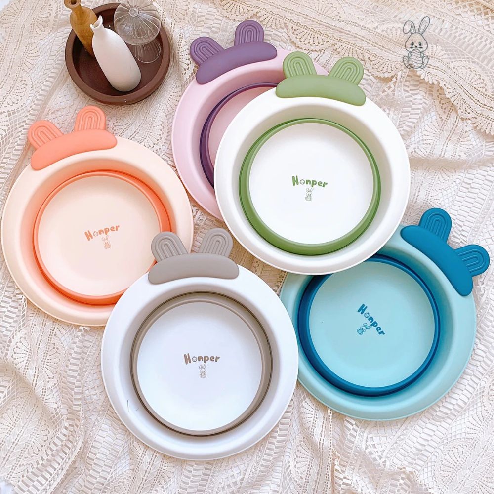 Chậu rửa mặt gấp gọn Honper hình tròn - HP539