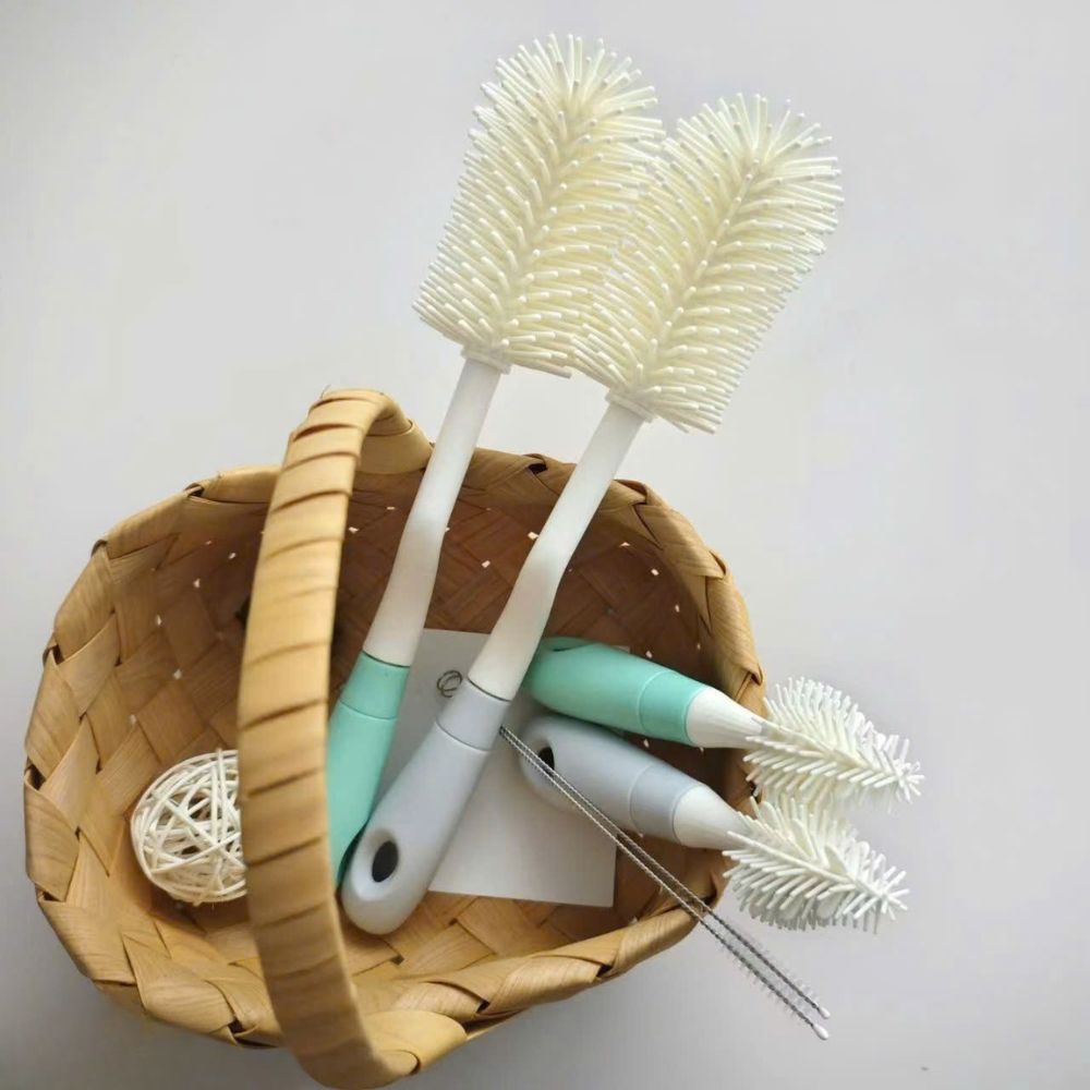 Bộ cọ rửa bình silicon 360 độ Hàn quốc