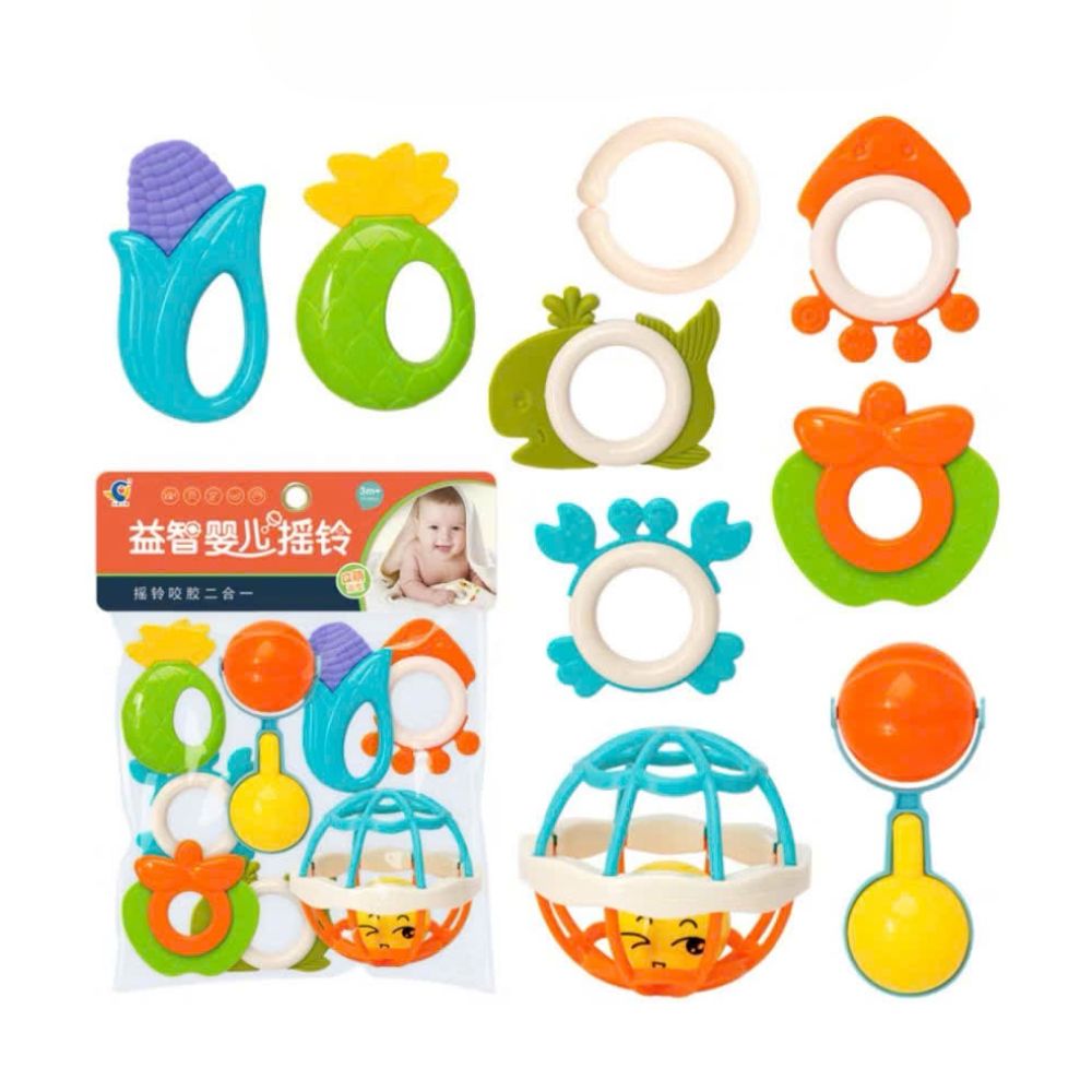 Bộ xúc xắc gặm nướu 9 chi tiết - 565