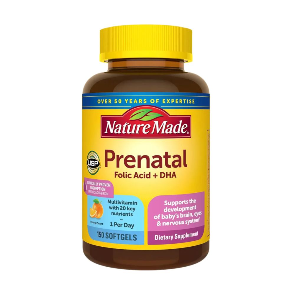 Vitamin tổng hợp cho bà bầu Prenatal Folic Acid + DHA Mỹ