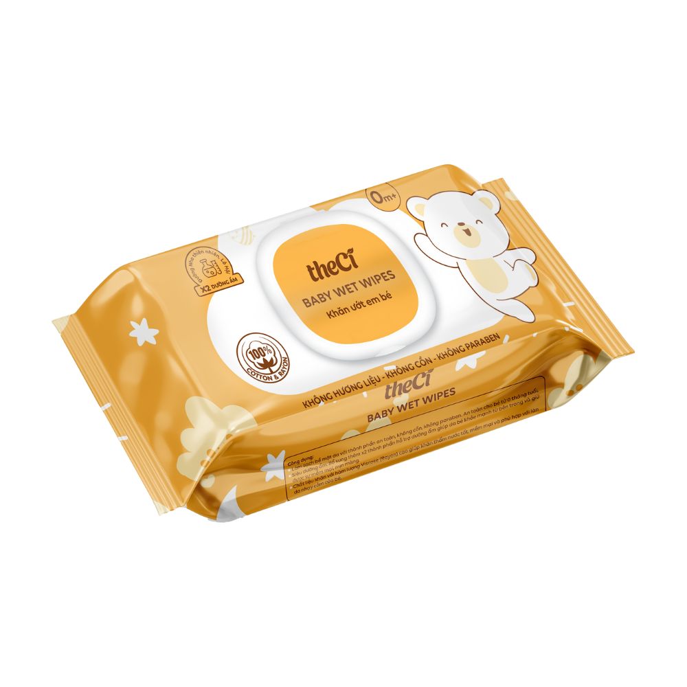 Khăn giấy ướt theCi cho bé