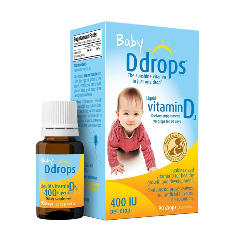 Vitamin D3 cho bé Baby Drops Mỹ