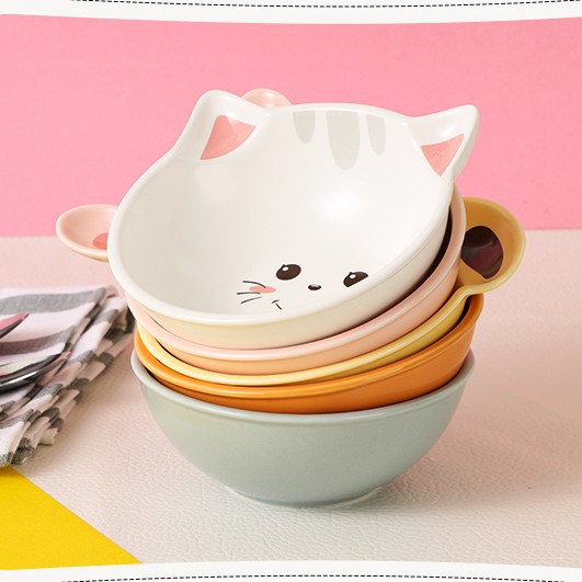 Bát sứ hình thú có tai mẫu ngẫu nhiên