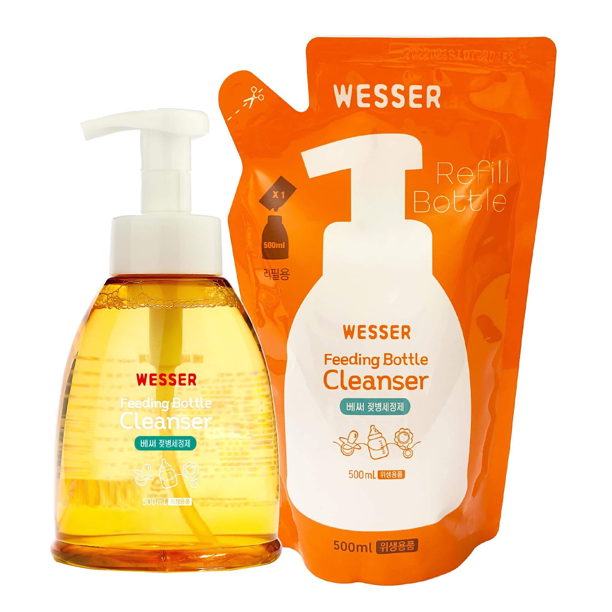 Nước rửa bình sữa Wesser