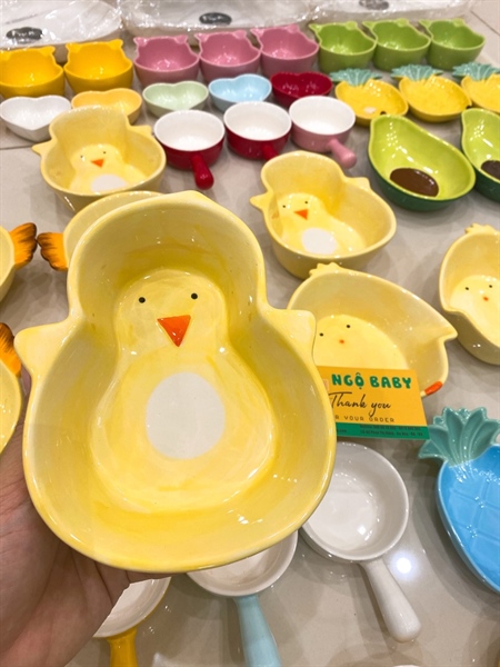 Bát sứ gà con