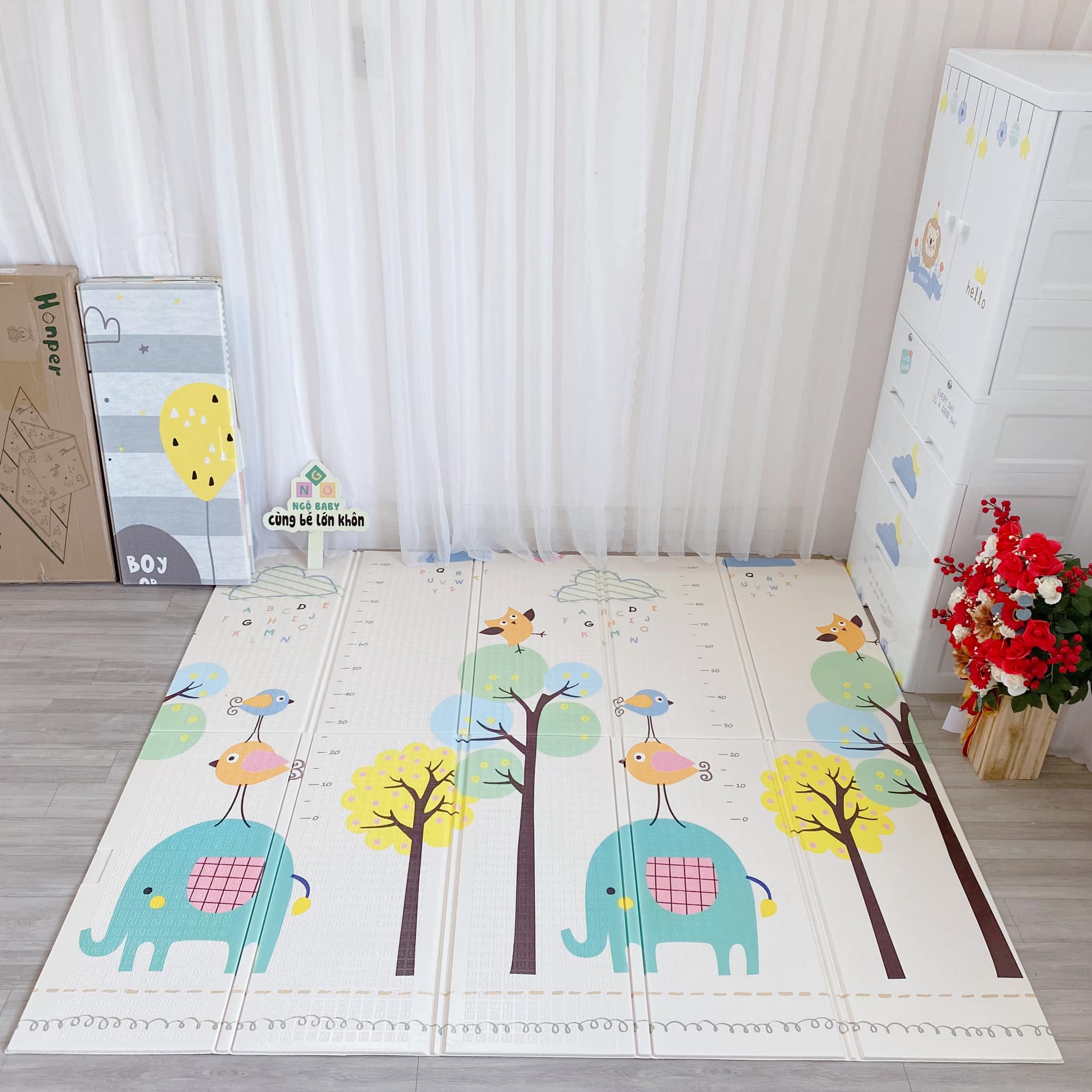 Thảm gấp HONPER 2 mặt 1m8 x 2m x 1cm