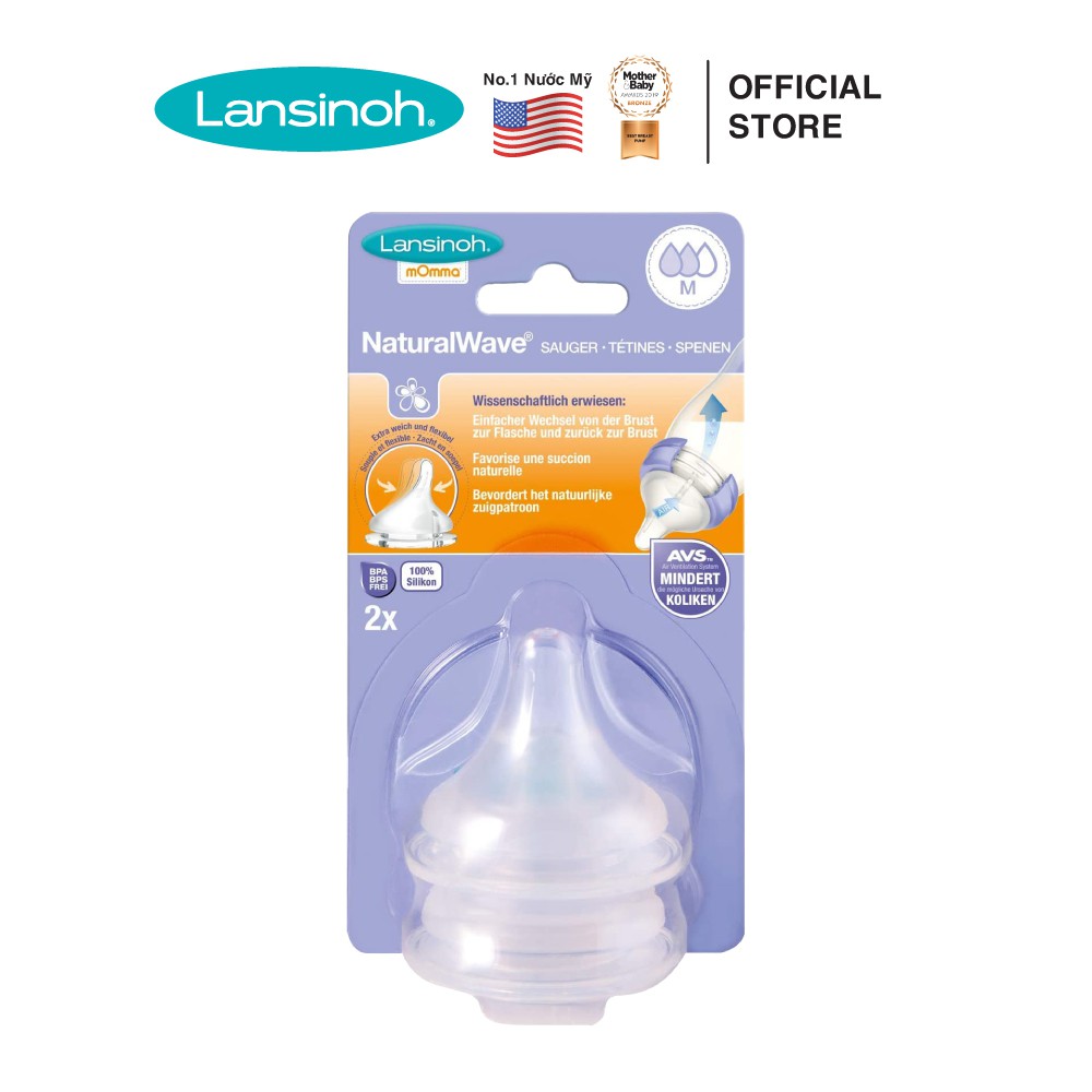 Núm bình sữa Lansinoh