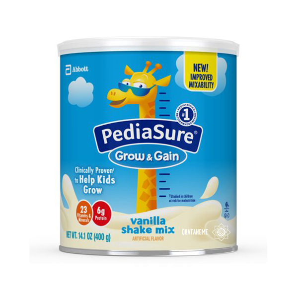 Sữa bột Pediasure Grow & Gain vani 400g