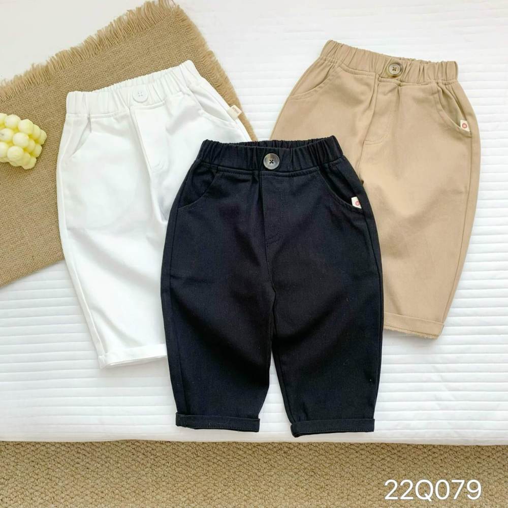 Quần dài kaki bassic phong cách Hàn Quốc
