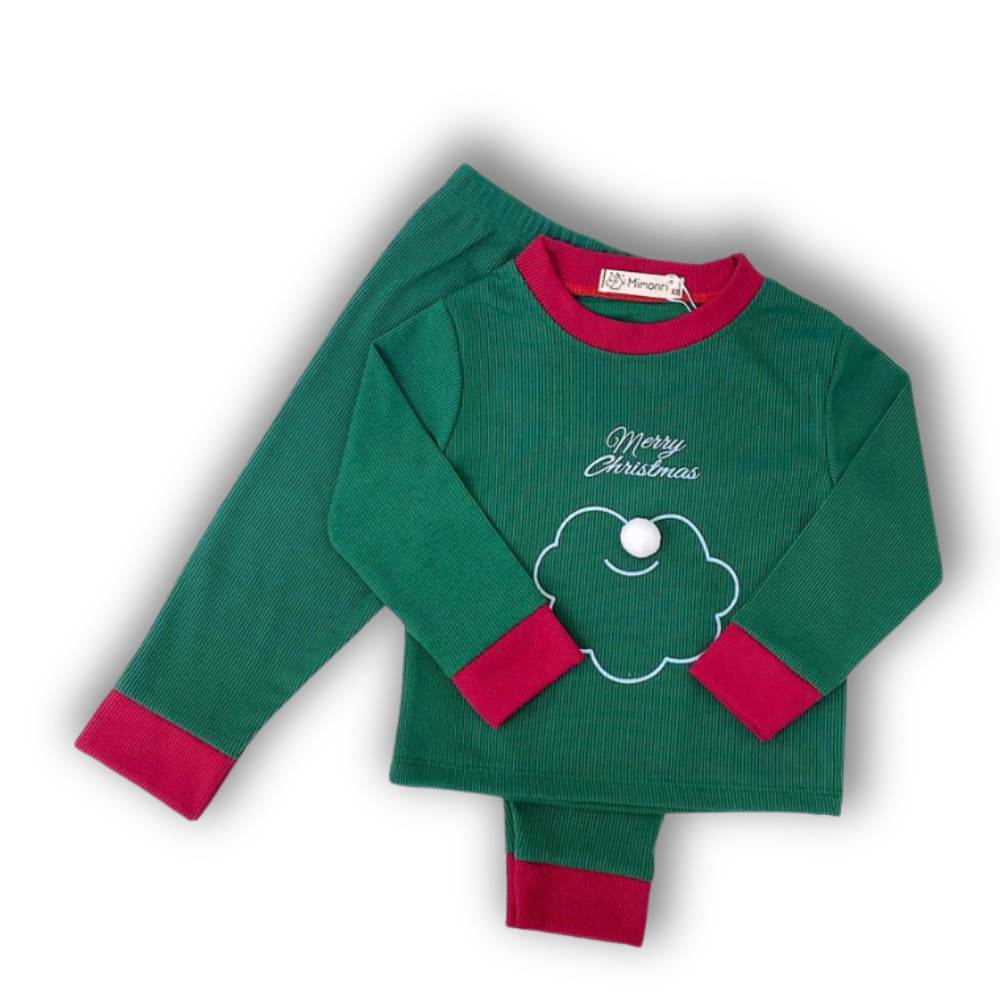 Bộ dài thun gân giáng sinh noel