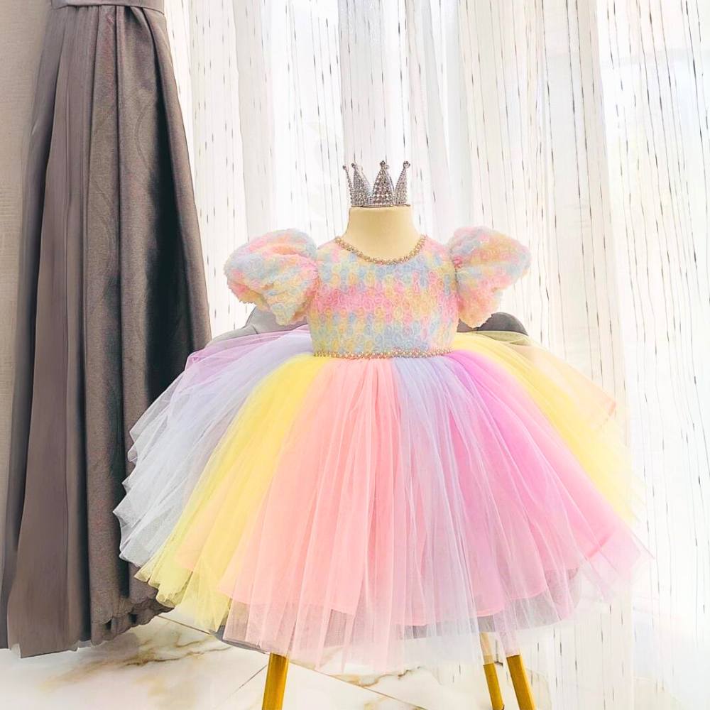 Giảm giá Váy đầm bé gái trẻ sơ sinh 1-10 tuổi màu hồng công chúa dáng xòe  thiết kế chất liệu cao cấp tay dài thích hợp đi chơi dự tiệc quà