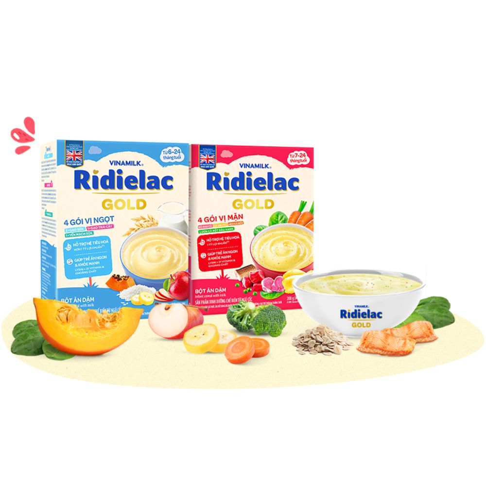 Bột ăn dặm Ridielac Gold