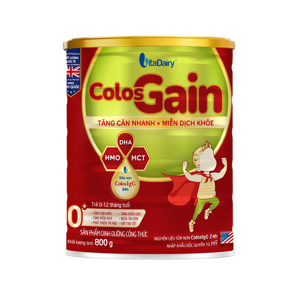 Sữa Colos Gain tăng cân nhanh cho bé 800G