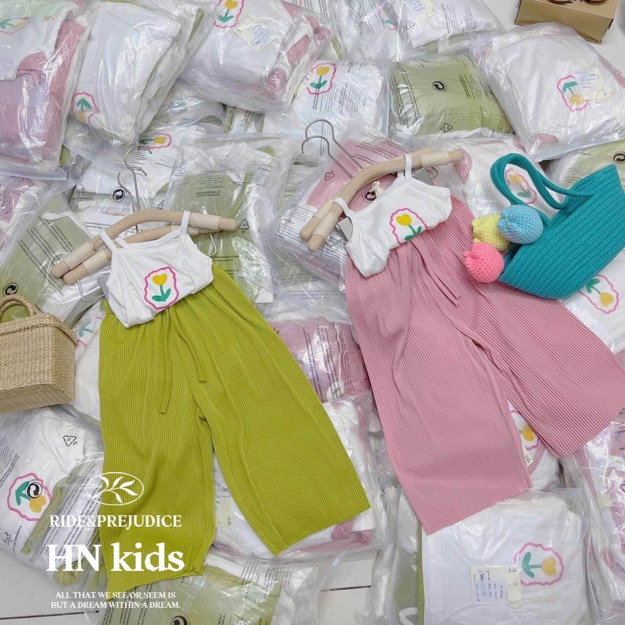 Bộ 2 dây quần ống suông in hoa cực xinh