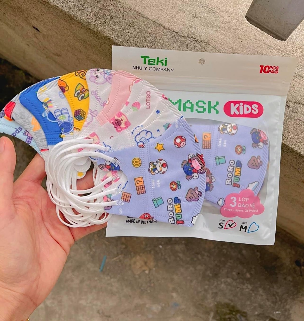 Khẩu trang y tế cho bé