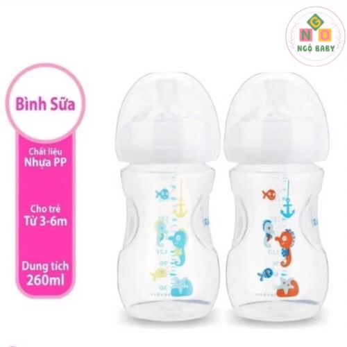 Bình sữa cổ rộng Kichi Natural