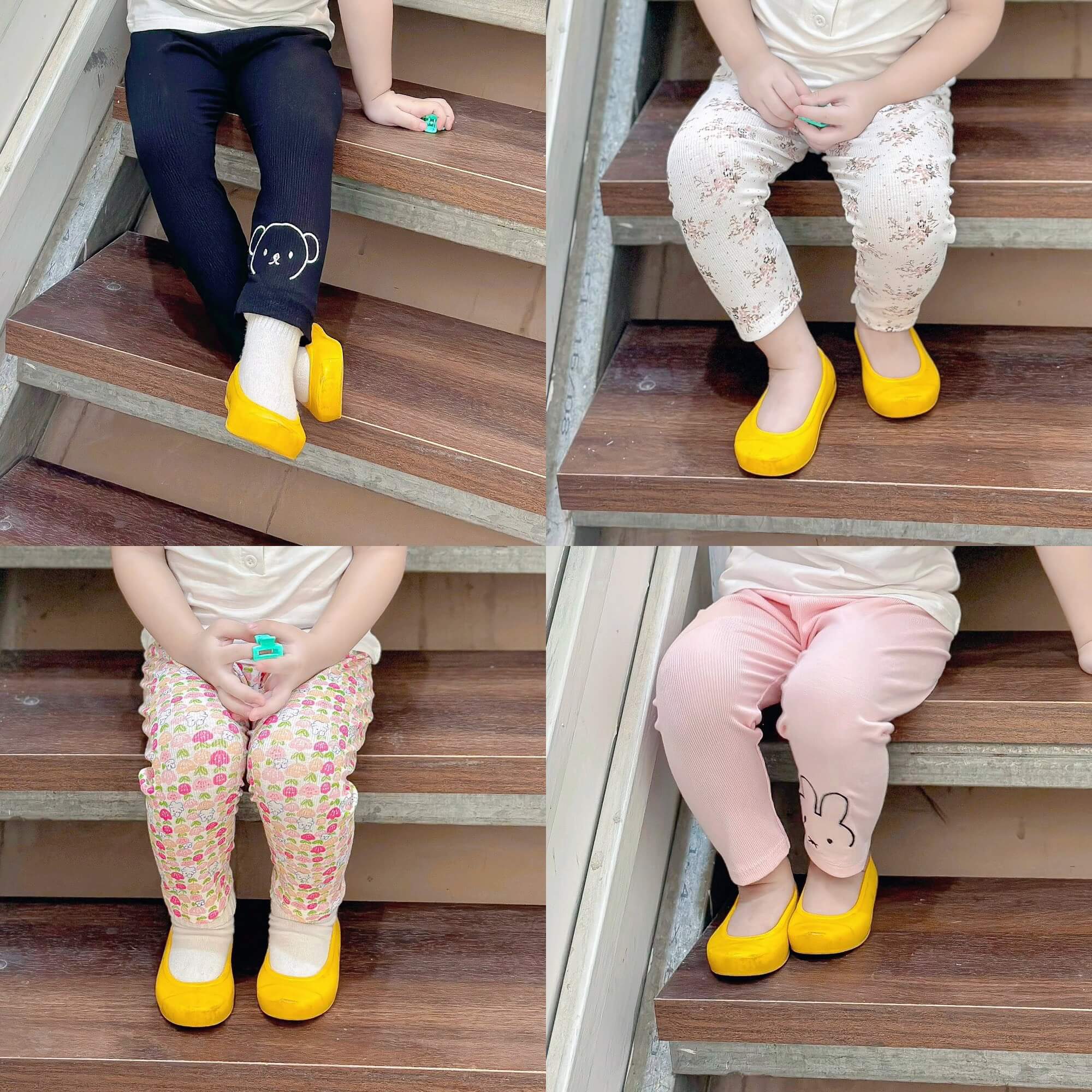 Quần legging in họa tiết mẫu ngẫu nhiên