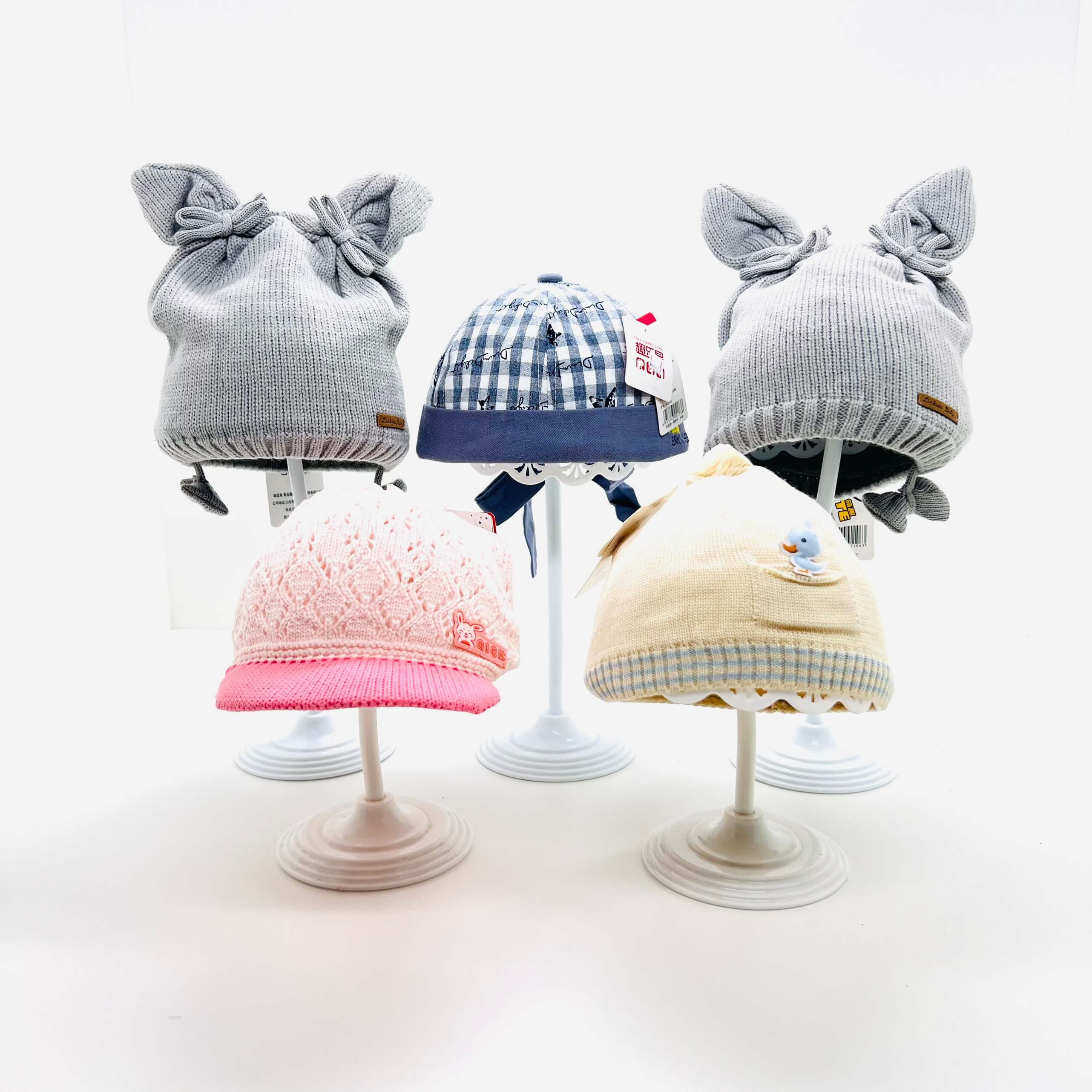 Nón len, nón vành mẫu ngẫu nhiên cho bé