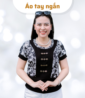 Áo kiểu trung niên tay ngắn