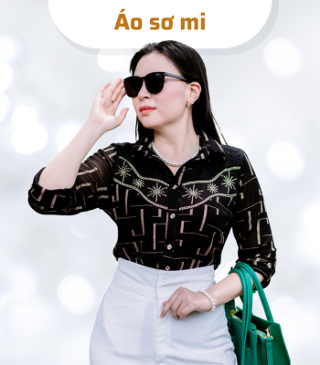 Áo kiểu trung niên tay ngắn