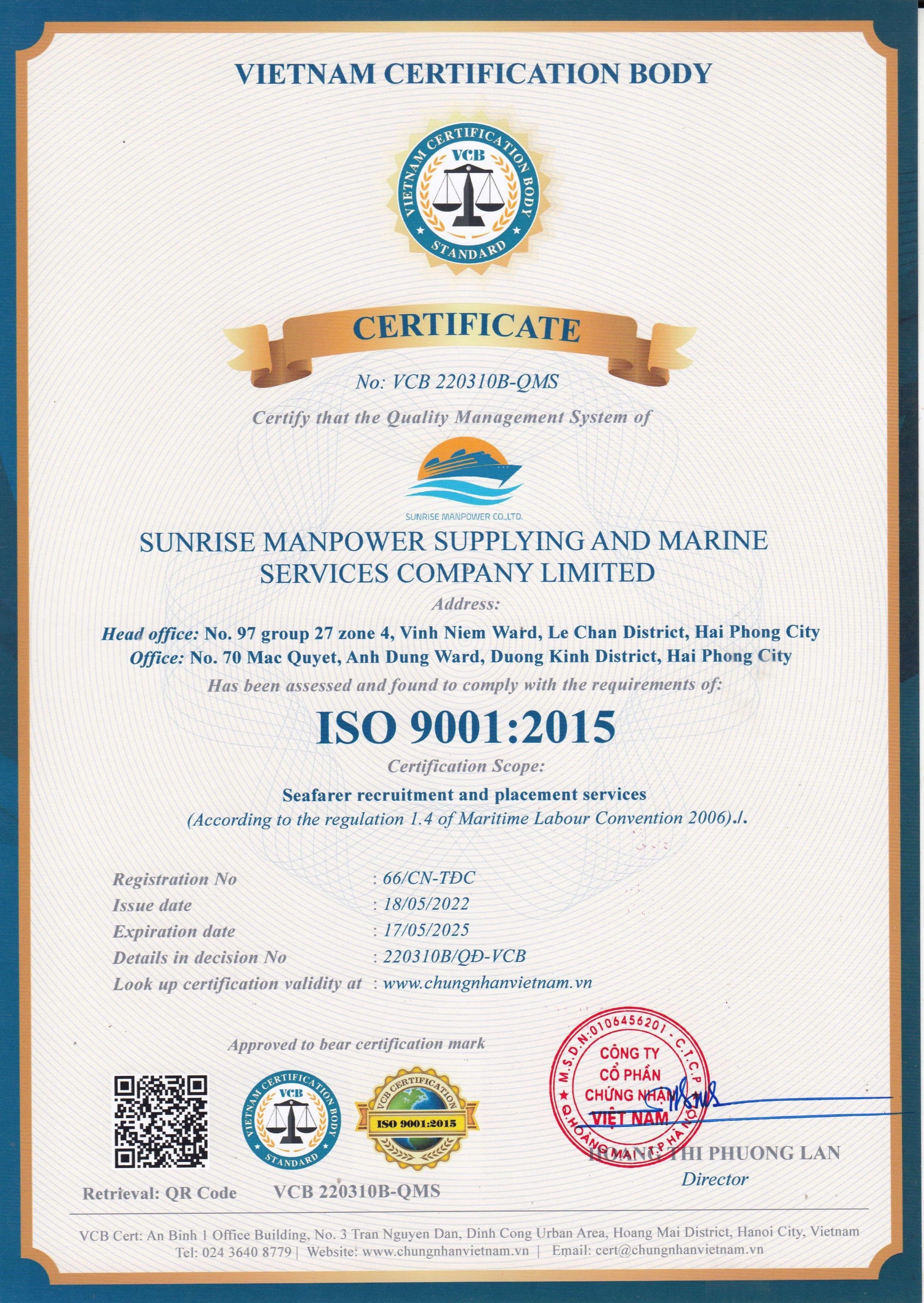 ISO 9001:2015 Qualify Managament System