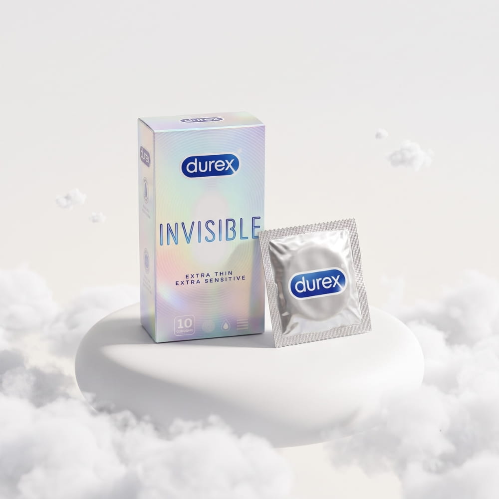 Bao cao su Durex Invisible siêu mỏng hộp 10 chiếc chính hãng Thái Lan
