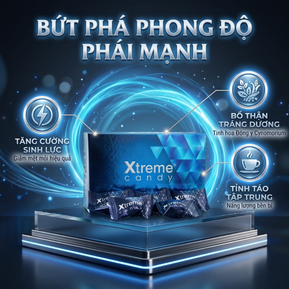 Công dụng bồi bổ thận dương và nạp năng lượng của kẹo ngậm Xtreme