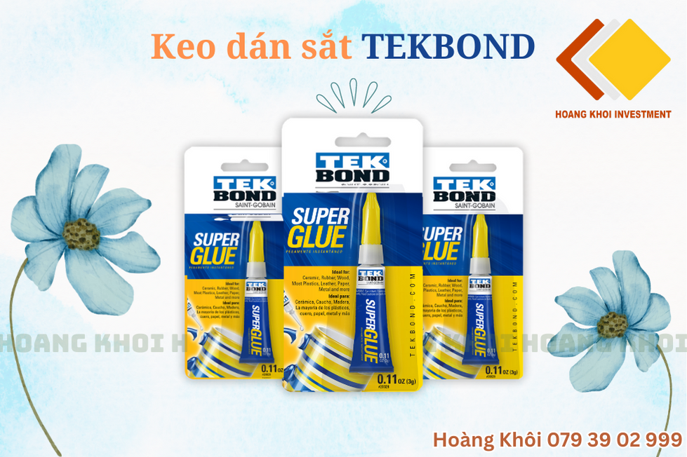 Kết nhanh -Dính chặt chỉ có thể là Tekbond Super Glues