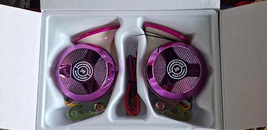 Kèn ngân 6 tiếng 24V SJ600 Hàn Quốc màu tím