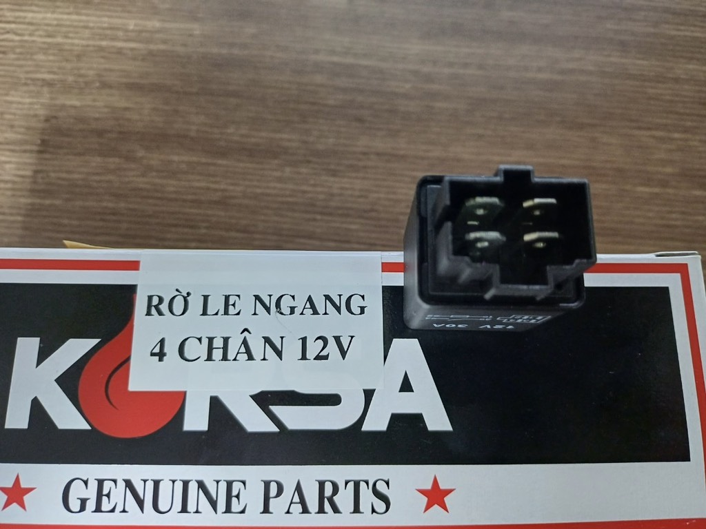 Relay(Rờ le)KORSA 4 chân ngang 12v