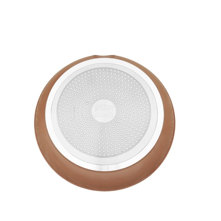 Chảo chống dính men đá ceramic đáy từ Green Cook GCP221-IH công nghệ 5 lớp chống dính Hàn Quốc