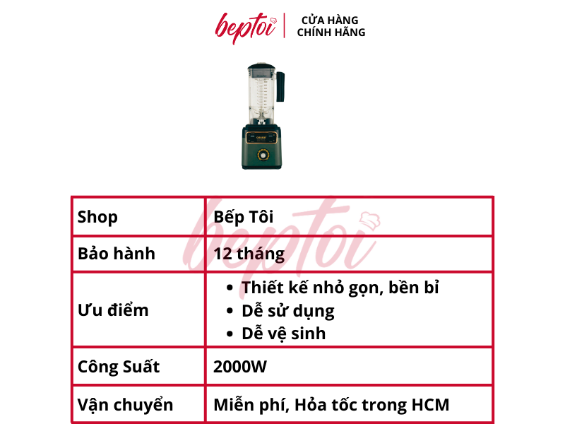 Máy xay sinh tố Osako OS-2023 trong quán cà phê