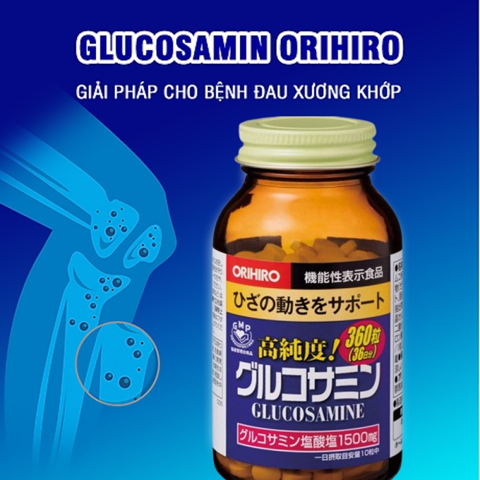 Viên Uống Bổ Xương Khớp Glucosamine Orihiro Nội Địa Nhật 900 Viên