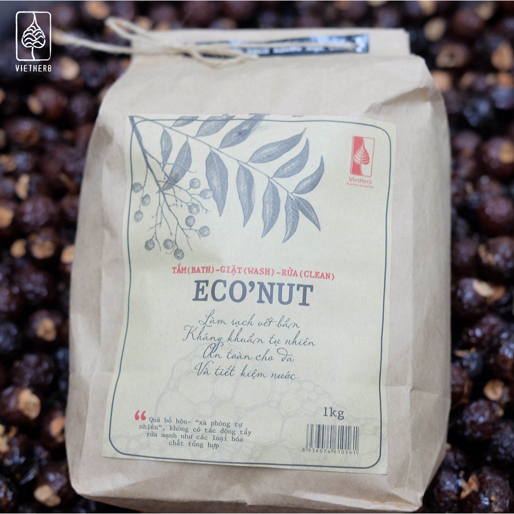 ECO'NUT (Bồ Hòn Nguyên Quả Tách Hạt) 1kg - VietHerb