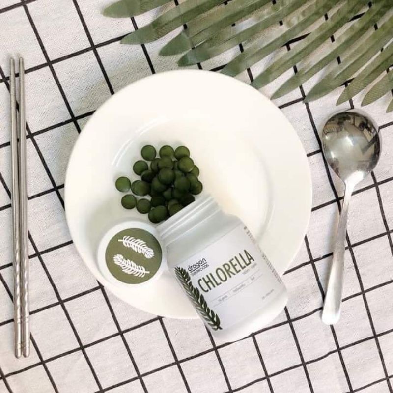 Viên tảo lục hữu cơ Chlorella Dragon Superfoods 200v